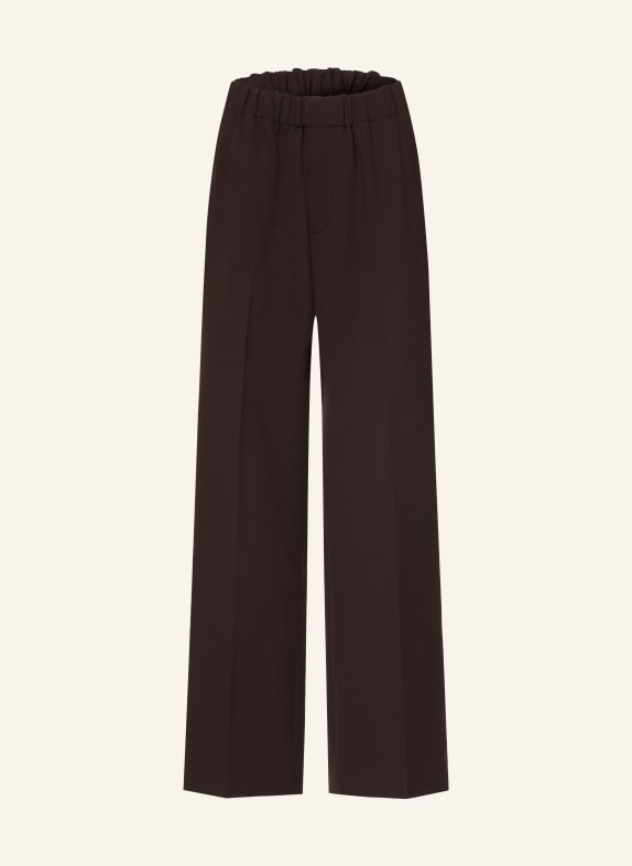 SANDRO Jerseyhose Straight Fit DUNKELBRAUN