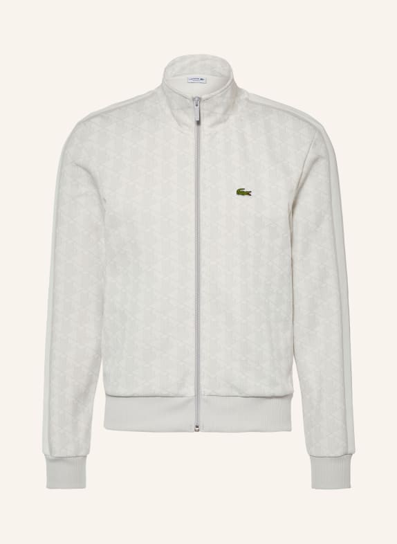LACOSTE Träningsjacka VIT / LJUSGRÅ