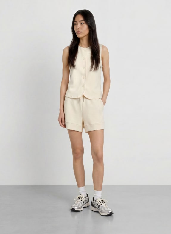 VARLEY Sweatshorts ATRUIM CRÈME
