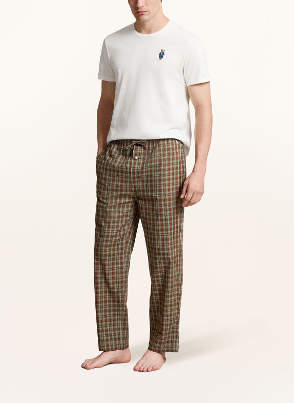 POLO RALPH LAUREN Pajamas BROWN / RED / GREEN