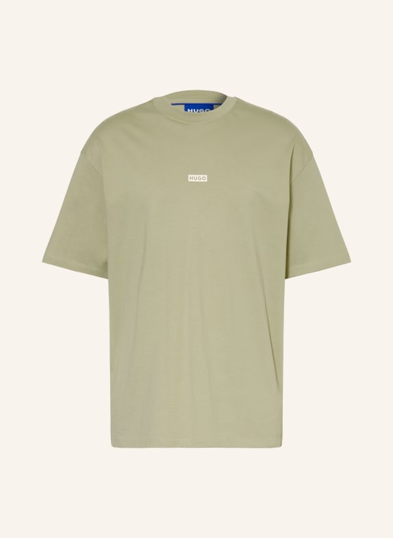 HUGO T-shirt NALONO LICHTGROEN