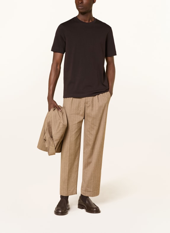 DRYKORN T-shirt RAPHAEL MARRON FONCÉ