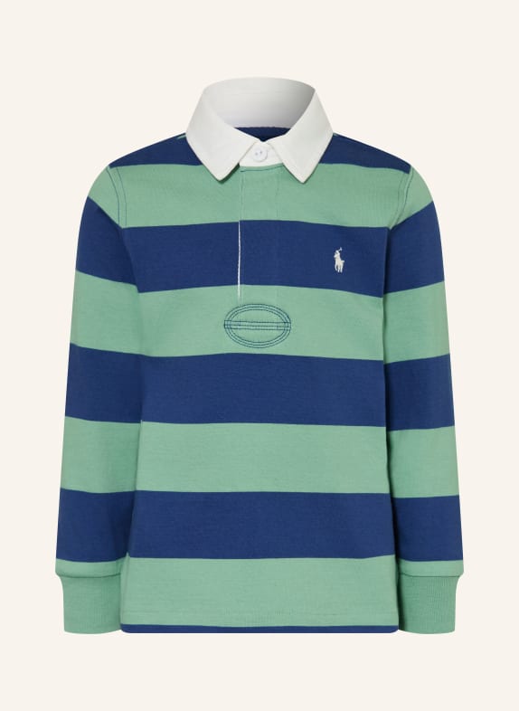 POLO RALPH LAUREN rugby shirt LIGHT GREEN / BLUE