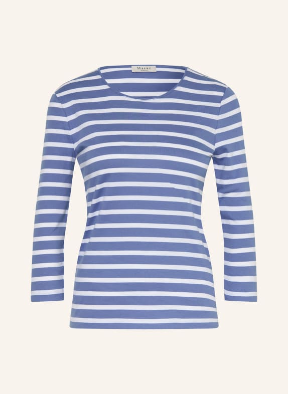MAERZ MUENCHEN Shirt met 3/4-mouwen BLAUWGRIJS / WIT