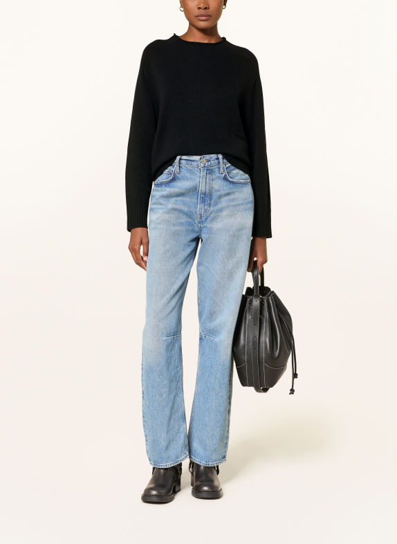 MRS & HUGS Sweater with cashmere BLACK