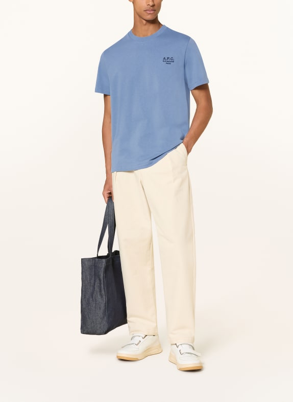 A.P.C. T-shirt LICHTBLAUW