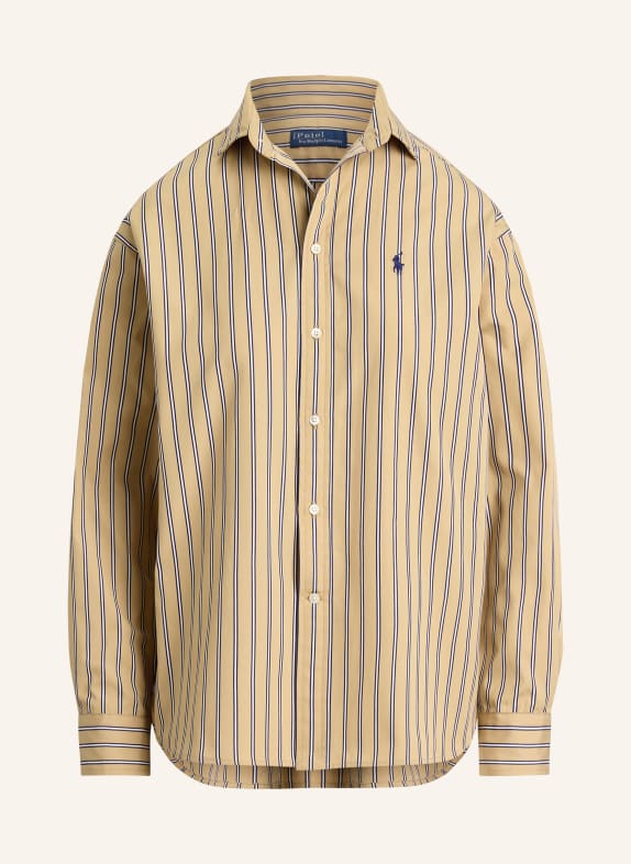 POLO RALPH LAUREN Skjortblus BEIGE / VIT