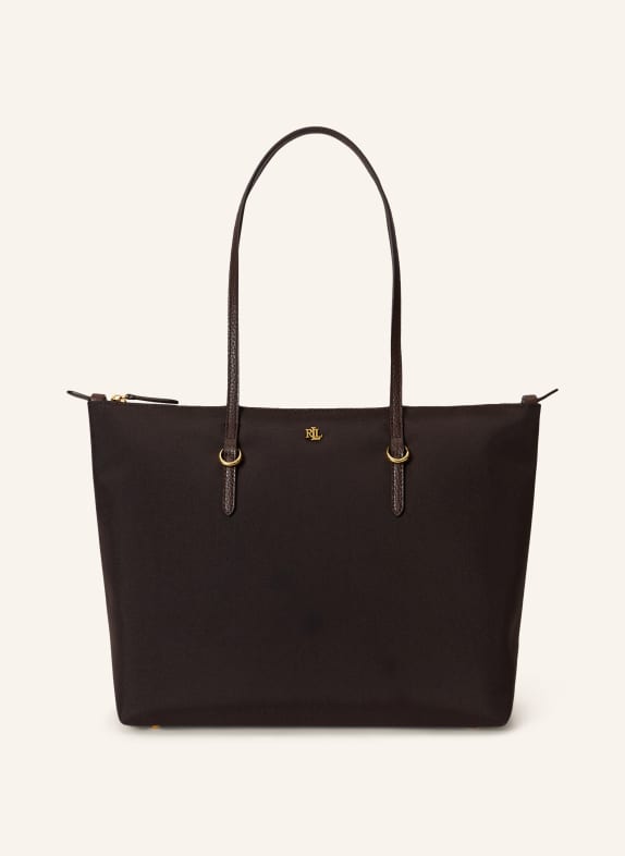 LAUREN RALPH LAUREN Shopper DUNKELBRAUN / GOLD