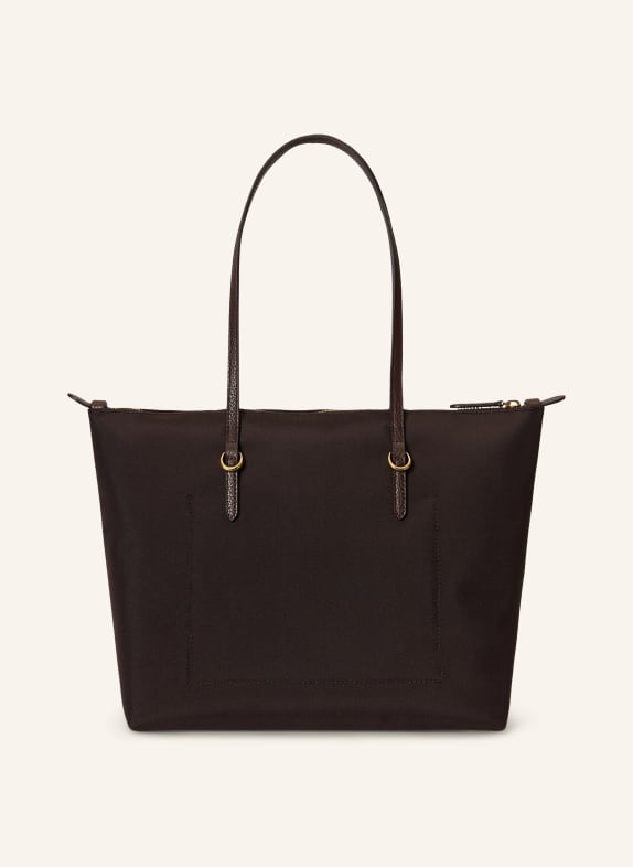 LAUREN RALPH LAUREN Shopper MARRON FONCÉ / GOUD