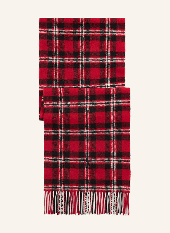 POLO RALPH LAUREN écharpe ROUGE / NOIR
