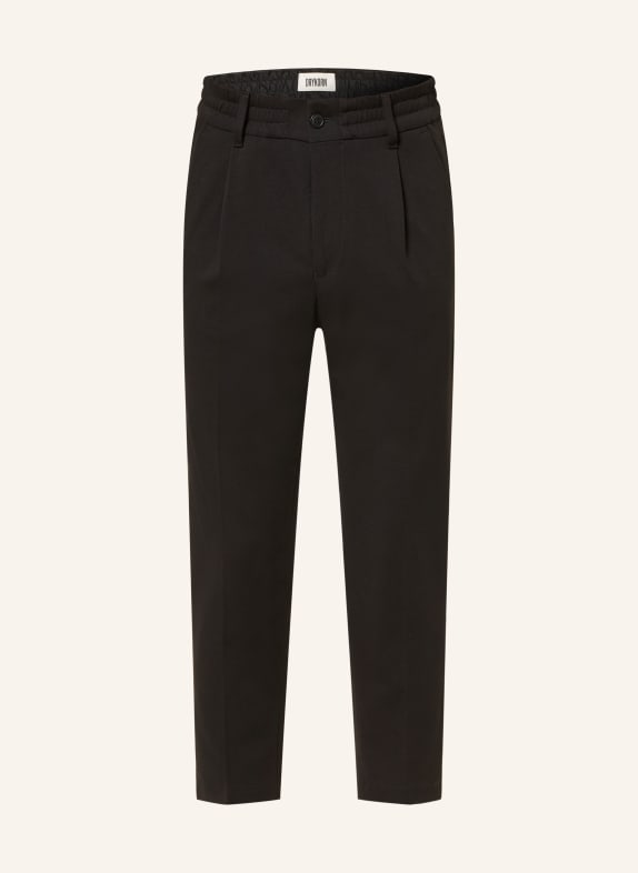 DRYKORN Pantalon de costume CHASY style jogging coupe extra slim 1000 SCHWARZ