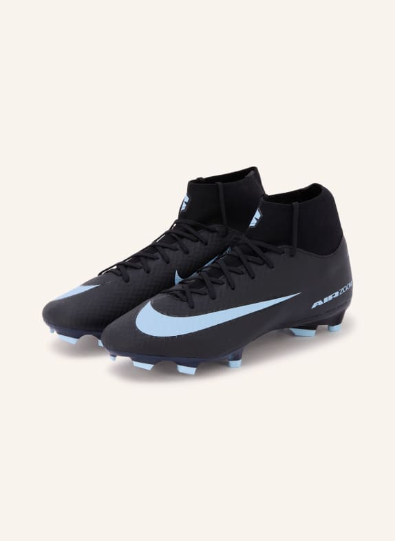 Nike Voetbalschoenen SUPERFLY 10 ACADEMY ZWART / LICHTBLAUW