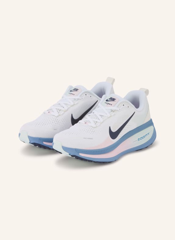 Nike Laufschuhe VOMERO 18 WEISS / HELLROSA / DUNKELBLAU