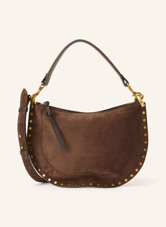 ISABEL MARANT Schoudertas OSKAN met studs MARRON FONCÉ