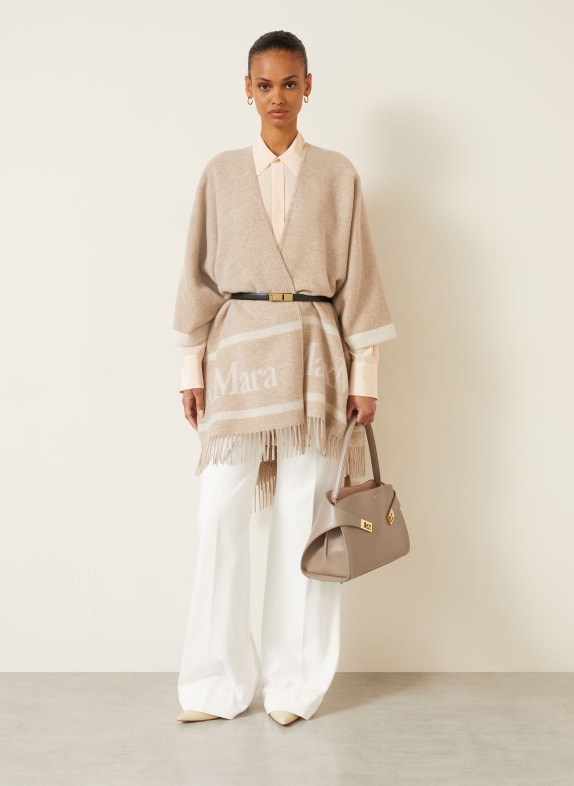 FERRAGAMO Schultertasche HUG TAUPE / GOLD