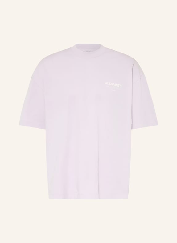 ALLSAINTS T-shirt UNDERGROUND LIGHT PURPLE / WHITE