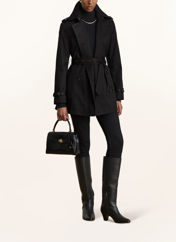LAUREN RALPH LAUREN Trench coat BLACK