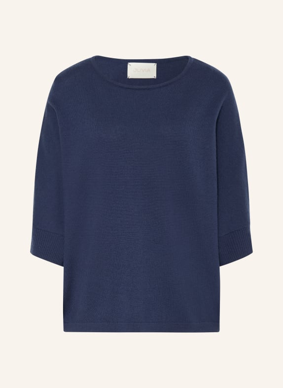 Juvia BLANCA sweater with 3/4 sleeves DARK BLUE