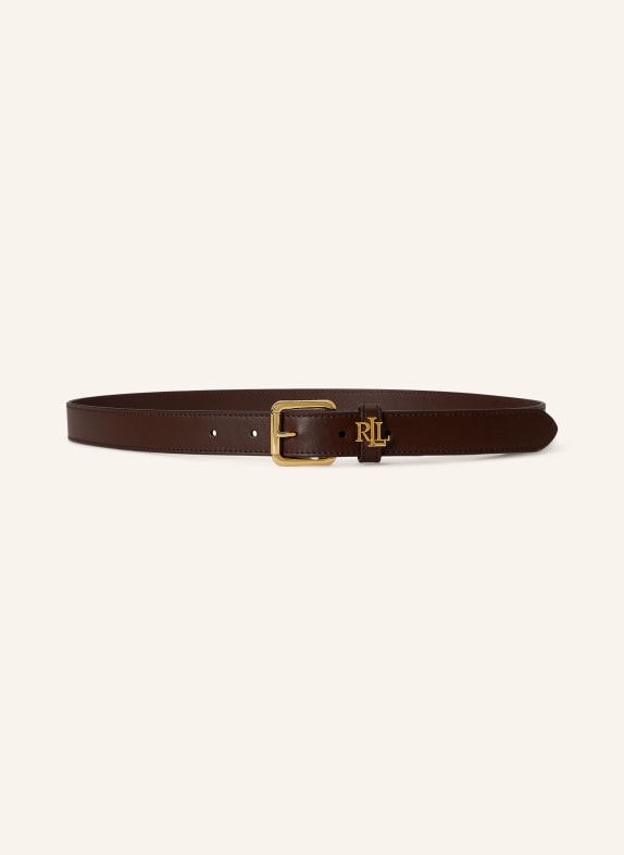 LAUREN RALPH LAUREN ceinture en cuir MARRON