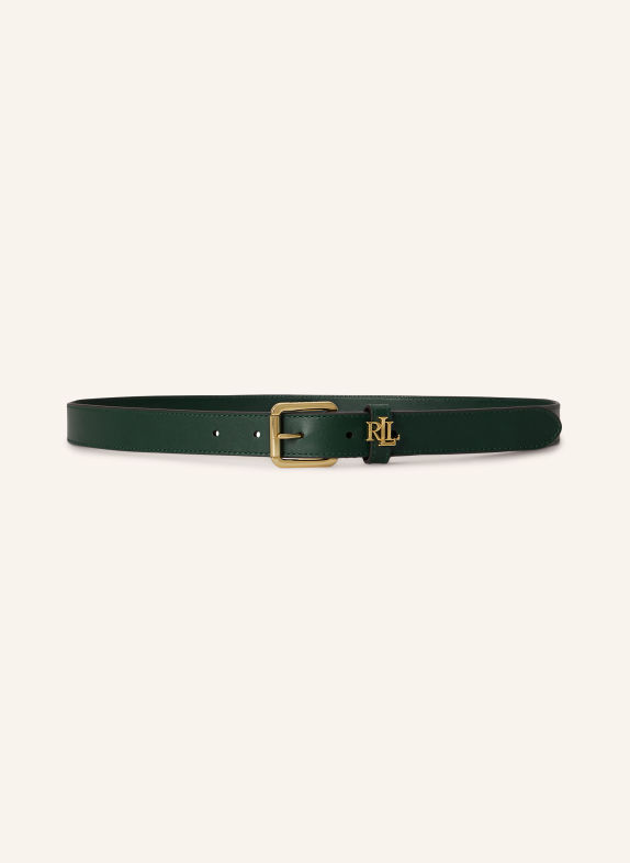 LAUREN RALPH LAUREN ceinture en cuir VERT