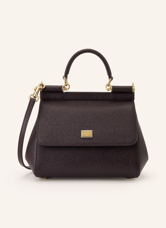 DOLCE & GABBANA Handtasche SICILY MEDIUM DUNKELROT