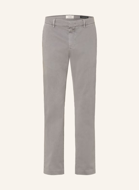 CLOSED Chino kalhoty CLIFTON TRUE Regular Fit ŠEDÁ