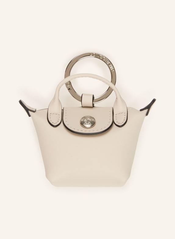 LONGCHAMP Schlüsselanhänger LE PLIAGE XTRA CREME / SILBER