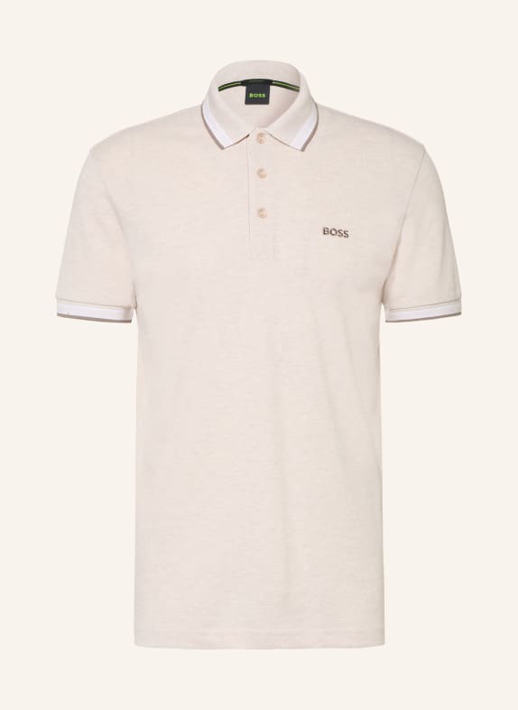BOSS Piqué-Poloshirt PADDY CURVED Regular Fit CREME