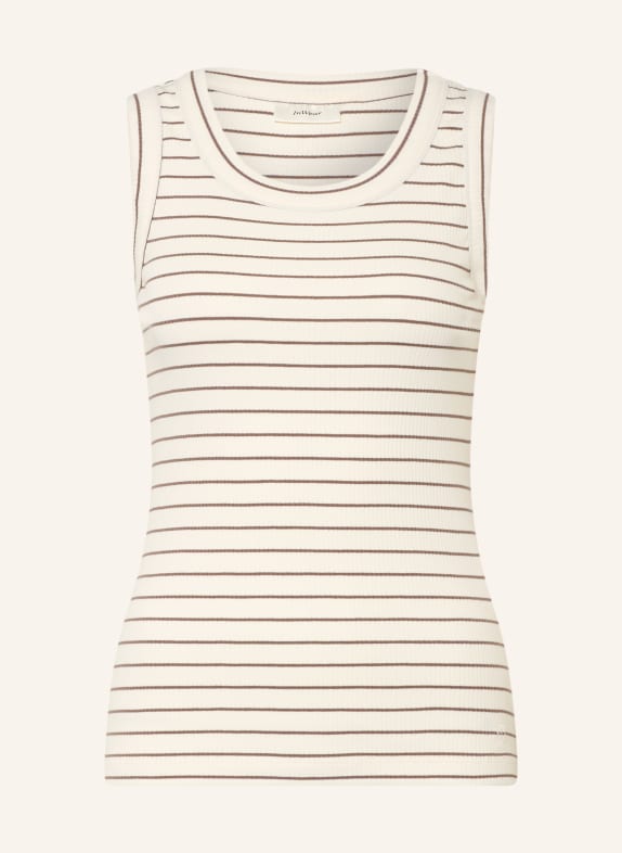 InWear Top DAGNAL KRÉMOVÁ / ČERNOŠEDÁ