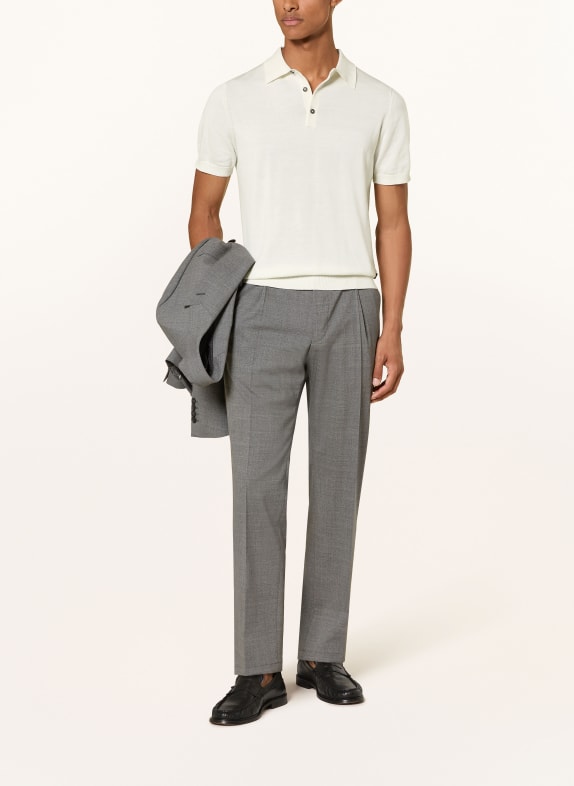 DIGEL Gebreid poloshirt DAMY WIT