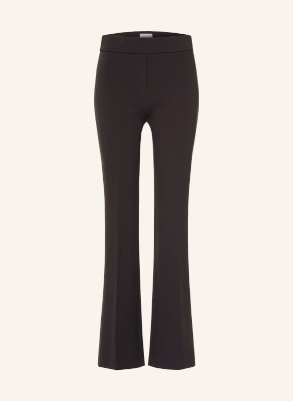 SEDUCTIVE Bootcut-Hose NANOU aus Jersey DUNKELBRAUN