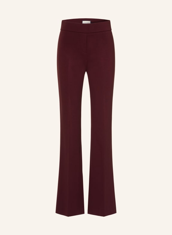SEDUCTIVE Pantalon bootcut NANOU en jersey ROUGE FONCÉ
