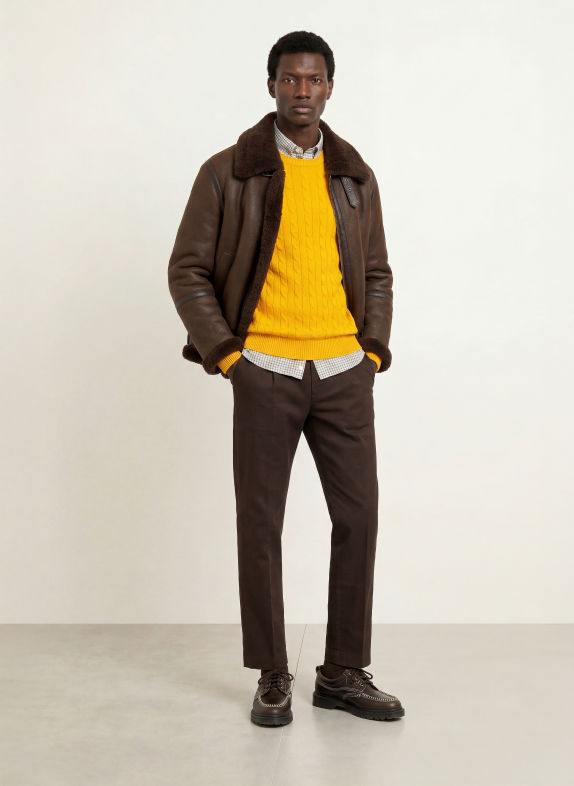 GANT Pullover DUNKELGELB