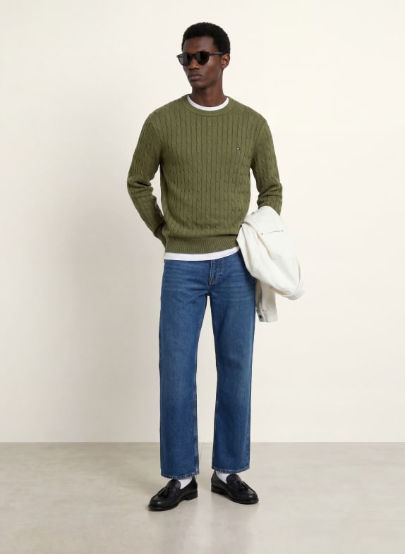 TOMMY HILFIGER Tröjor OLIVGRÖN