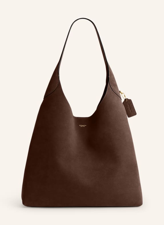 COACH Schoudertas BROOKLYN LARGE MARRON FONCÉ