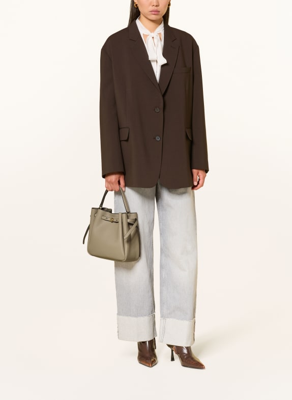 TORY BURCH Tas met buidel ROMY TAUPE / GOUD