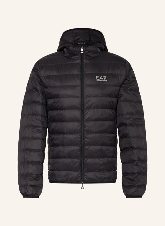 EA7 EMPORIO ARMANI Lightweight-Daunenjacke CORE IDENTITY SCHWARZ