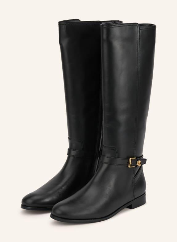 LAUREN RALPH LAUREN Stiefel SCHWARZ / GOLD