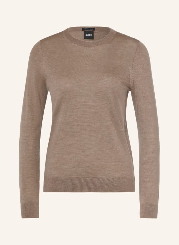 BOSS Pullover FERPINA HELLBRAUN
