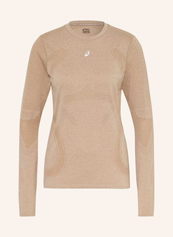 ASICS Laufshirt ROAD SEAMLESS LS CAMEL