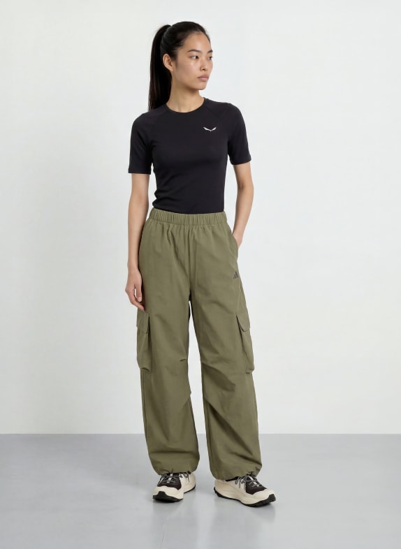 SALEWA Tricou funcțional cu lână merino NEGRU