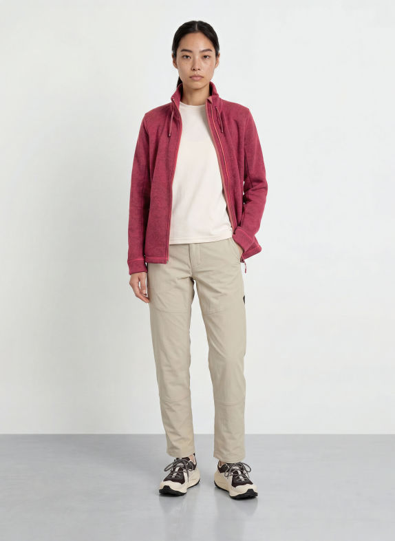 VAUDE Fleecejacke SKOMER WINTER DUNKELROT