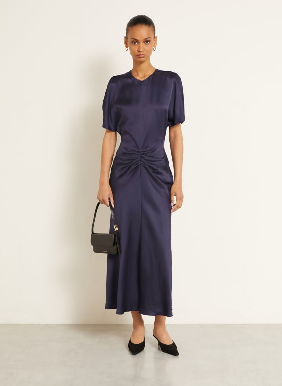 VICTORIA BECKHAM robe de cocktail BLEU FONCÉ