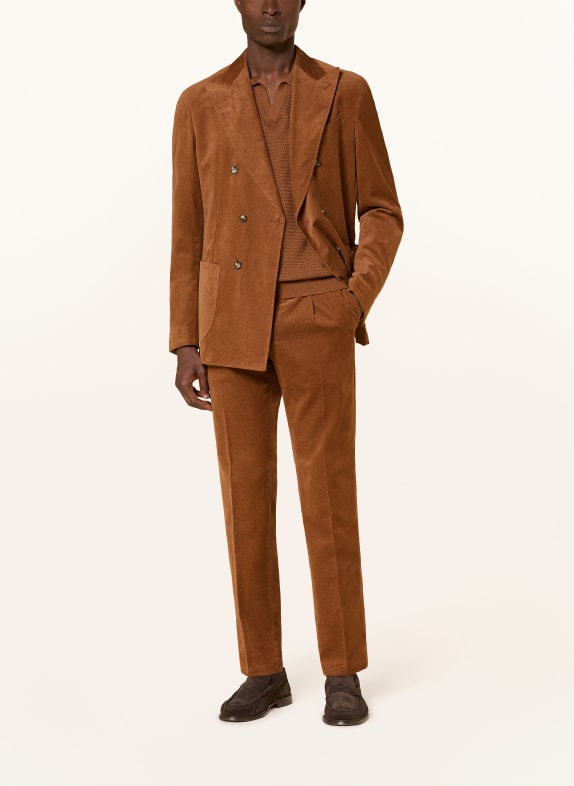 windsor. Anzughose SILVI Shaped Fit aus Cord 220 Rust/Copper 220