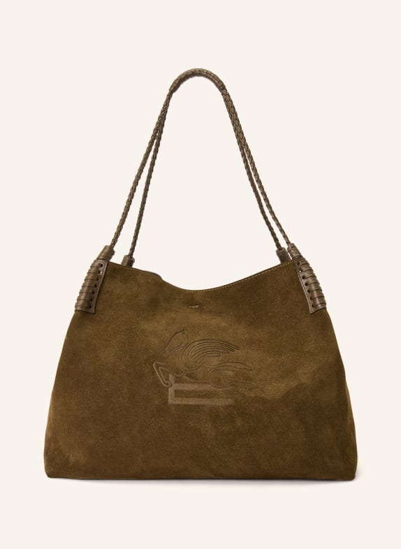 ETRO Schultertasche LIBRA mit Pouch KHAKI / GOLD
