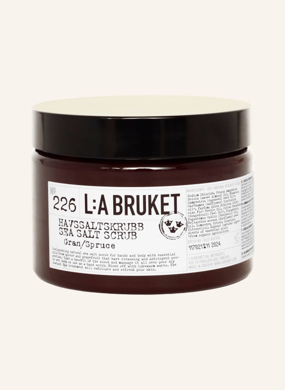L:A BRUKET Peeling do ciała 226 SPRUCE CIEMNOBRĄZOWY