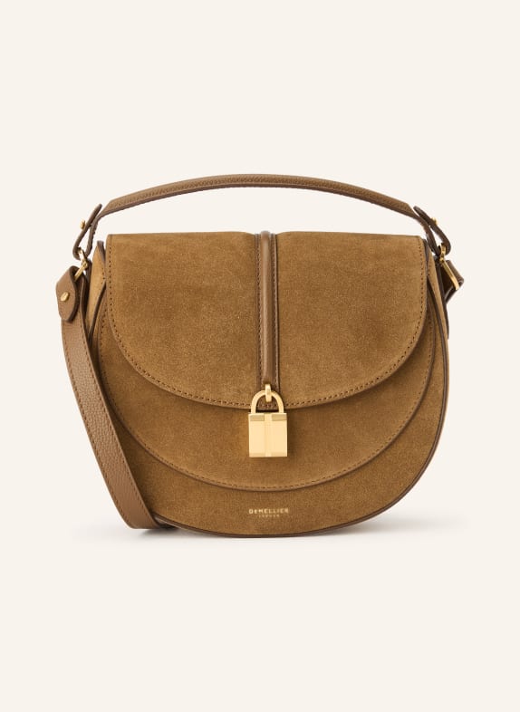 DEMELLIER Schoudertas THE SIENA BEIGE / GOUD