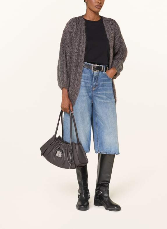 MARC JACOBS Handväska THE CRISTINA SATCHEL MÖRKGRÅ