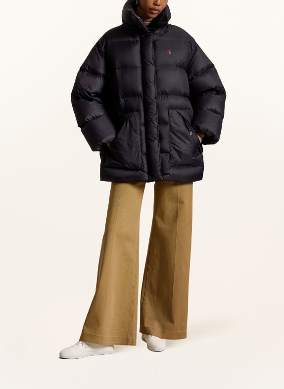 POLO RALPH LAUREN Daunenmantel SCHWARZ