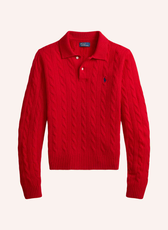 POLO RALPH LAUREN Gebreid poloshirt ROOD